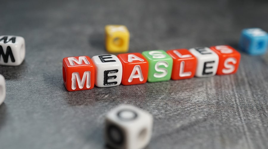 CDC: Weekly cases of new measles cases on the downturn